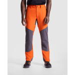 Pantaloni unisex da trekking con passanti 130g/m2 Roly Direct Bonati color arancione prima vista d'uso