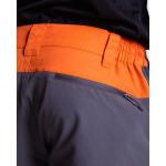 Pantaloni unisex da trekking con passanti 130g/m2 Roly Direct Bonati color arancione vista dettaglio 2