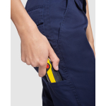Pantaloni da lavoro donna in poliestere e cotone 240g/m2 Roly Daily 36 color blu mare vista dettaglio 2