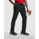 Pantalone lungo multitasche in tessuto resistente 210 g/m2 Roly Daily Next color nero terza vista d'uso