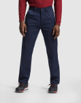Pantaloni da lavoro lunghi con elastan 250g/m2 Roly Daily Stretch color camel prima vista d'uso