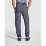 Pantaloni da lavoro multitasche con elastan 260 g/m2 Roly Wall color nero sesta vista d'uso