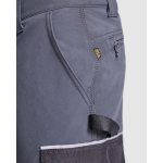 Pantaloni da lavoro multitasche con elastan 260 g/m2 Roly Wall color nero vista dettaglio 1