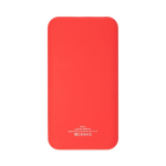 Powerbank con indicatore luminoso di carica 10.000 mAh color rosso seconda vista