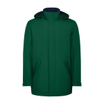 Parka impermeabile in poliestere riciclato 400g/m2 Roly Direct America color verde bottiglia seconda vista