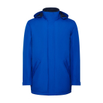 Parka impermeabile in poliestere riciclato 400g/m2 Roly Direct America color blu reale seconda vista
