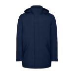 Parka impermeabile in poliestere riciclato 400g/m2 Roly Direct America color blu mare seconda vista