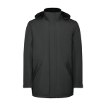 Parka impermeabile in poliestere riciclato 400g/m2 Roly Direct America color grigio topo seconda vista