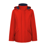 Parka da donna in poliestere riciclato 400g/m2 Roly Direct America color rosso seconda vista