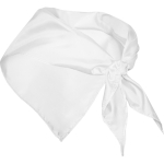 Bandana triangolare personalizzata in morbido poliestere 170T color bianco seconda vista