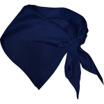 Bandana triangolare personalizzata in morbido poliestere 170T color blu mare seconda vista