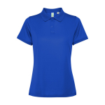 Polo tecnica donna in poliestere riciclato 125g/m2 Roly Direct Tormo color blu reale seconda vista
