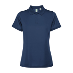 Polo tecnica donna in poliestere riciclato 125g/m2 Roly Direct Tormo color blu mare seconda vista