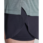 Polo tecnica donna in poliestere riciclato 125g/m2 Roly Direct Tormo color verde oliva vista dettaglio 2