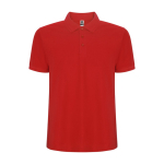 Polo corta in maglia piqué 220 g/m2 Roly Direct Pegaso Premium color rosso seconda vista