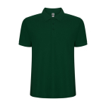 Polo corta in maglia piqué 220 g/m2 Roly Direct Pegaso Premium color verde bottiglia seconda vista