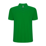 Polo corta in maglia piqué 220 g/m2 Roly Direct Pegaso Premium color verde bosco seconda vista