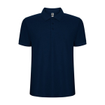 Polo corta in maglia piqué 220 g/m2 Roly Direct Pegaso Premium color blu mare seconda vista