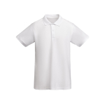 Polo a maniche corte in cotone biologico 210g/m2 Roly Direct Prince color bianco seconda vista