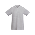 Polo a maniche corte in cotone biologico 210g/m2 Roly Direct Prince color grigio chiaro seconda vista