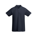 Polo a maniche corte in cotone biologico 210g/m2 Roly Direct Prince color blu mare seconda vista