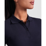 Polo da donna in cotone biologico 210 g/m2 Roly Direct Prince color rosso vista dettaglio 1