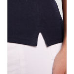 Polo da donna in cotone biologico 210 g/m2 Roly Direct Prince color rosso vista dettaglio 2