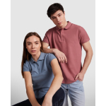 Polo da donna in cotone piqué 200 g/m2 Roly Direct Star color turchese terza vista d'uso