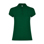 Polo da donna in cotone piqué 200 g/m2 Roly Direct Star color verde bottiglia seconda vista