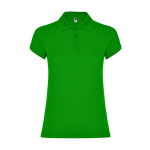 Polo da donna in cotone piqué 200 g/m2 Roly Direct Star color verde bosco seconda vista
