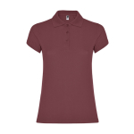 Polo da donna in cotone piqué 200 g/m2 Roly Direct Star color mogano seconda vista