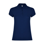Polo da donna in cotone piqué 200 g/m2 Roly Direct Star color blu mare seconda vista