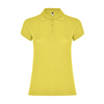 Polo da donna in cotone piqué 200 g/m2 Roly Direct Star color giallo scuro seconda vista