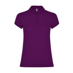 Polo da donna in cotone piqué 200 g/m2 Roly Direct Star color viola seconda vista