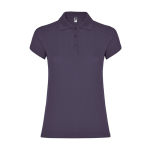 Polo da donna in cotone piqué 200 g/m2 Roly Direct Star color lilla seconda vista