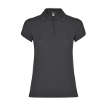 Polo da donna in cotone piqué 200 g/m2 Roly Direct Star color grigio topo seconda vista