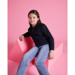 Polo lunga in cotone con polsini a costine 220g/m2 Roly Direct Estrella color rosso seconda vista d'uso