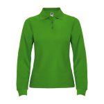 Polo lunga da donna in cotone 220 g/m2 Roly Direct Estrella color verde bosco seconda vista
