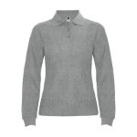 Polo lunga da donna in cotone 220 g/m2 Roly Direct Estrella color grigio chiaro seconda vista