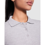 Polo lunga da donna in cotone 220 g/m2 Roly Direct Estrella color blu mare vista dettaglio 1