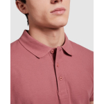 Polo da uomo in cotone piqué 200 g/m2 Roly Direct Star color bianco vista dettaglio 1
