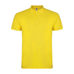 Polo da uomo in cotone piqué 200 g/m2 Roly Direct Star color giallo seconda vista