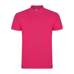 Polo da uomo in cotone piqué 200 g/m2 Roly Direct Star color rosa seconda vista