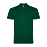 Polo da uomo in cotone piqué 200 g/m2 Roly Direct Star color verde bottiglia seconda vista