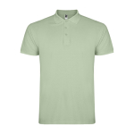 Polo da uomo in cotone piqué 200 g/m2 Roly Direct Star color verde tenue seconda vista