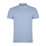 Polo da uomo in cotone piqué 200 g/m2 Roly Direct Star color blu sbiadito seconda vista