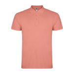 Polo da uomo in cotone piqué 200 g/m2 Roly Direct Star color marrone aranciato seconda vista