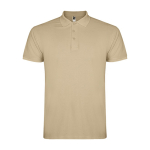 Polo da uomo in cotone piqué 200 g/m2 Roly Direct Star color sabbia seconda vista