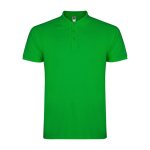 Polo da uomo in cotone piqué 200 g/m2 Roly Direct Star color verde bosco seconda vista