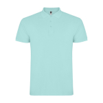Polo da uomo in cotone piqué 200 g/m2 Roly Direct Star color verde menta seconda vista